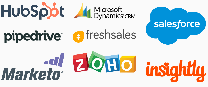 Let MightyRep show you how well we can integrate with the most popular CRM's